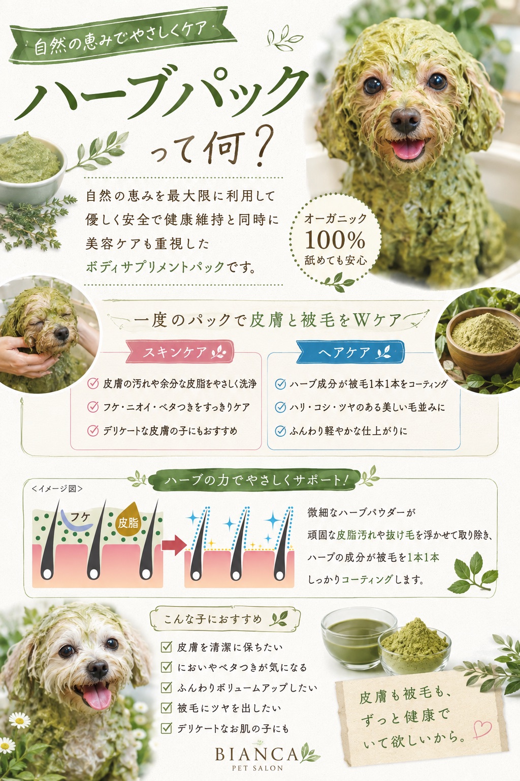 オーガニックハーブパック